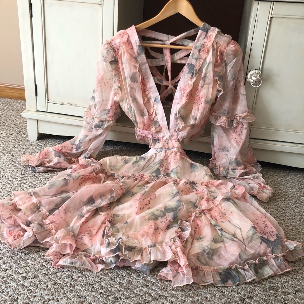 Ophelia Lace Up Dress - Picture 2 of 8